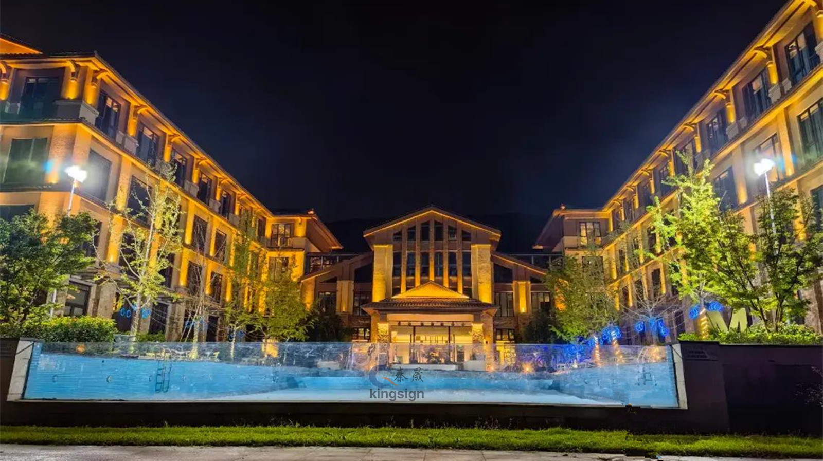 Akril panel luxus úszómedence ablakhoz